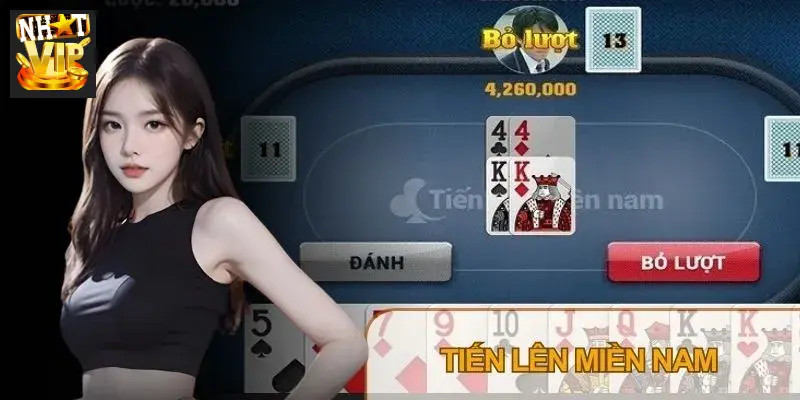 Giao diện bàn chơi Tiến Lên Miền Nam 3D tại Nhatvip