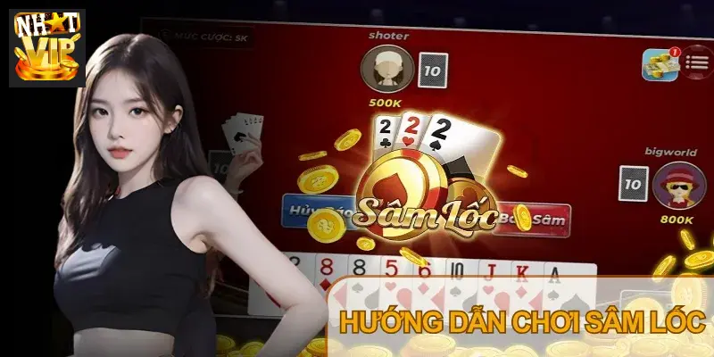 Giao diện bàn chơi Sâm Lốc Nhatvip với tính năng Báo Sâm nổi bật