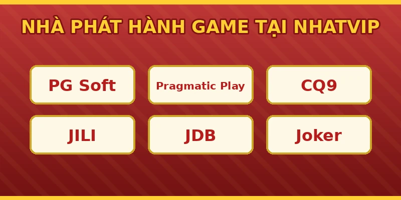 Nhà phát hành game tại Nhatvip PG Soft JILI CQ9